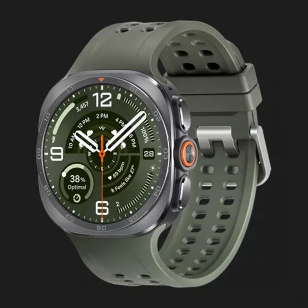 Смарт-годинник Samsung Galaxy Watch Ultra 2 47mm Titanium Silver LTE with Olive Marine Band (SM-L715FZSA) (Standard)