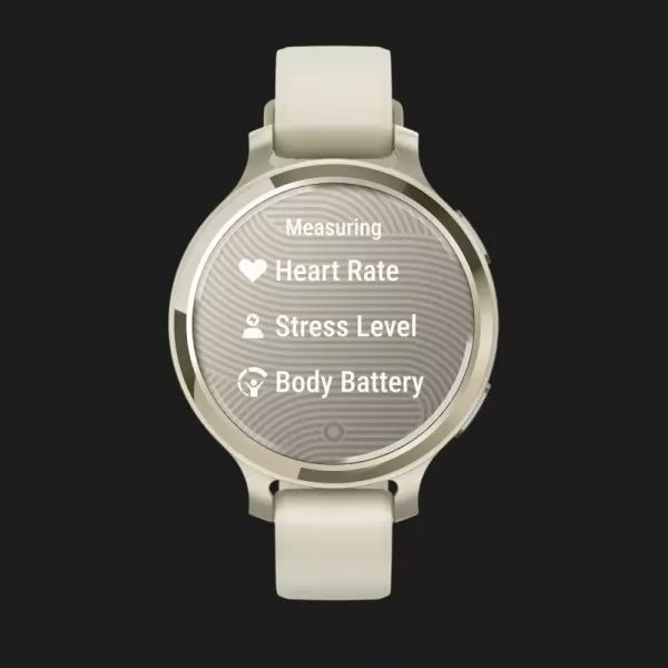 Garmin Lily 2 Active Lunar Gold with Bone Silicone Band