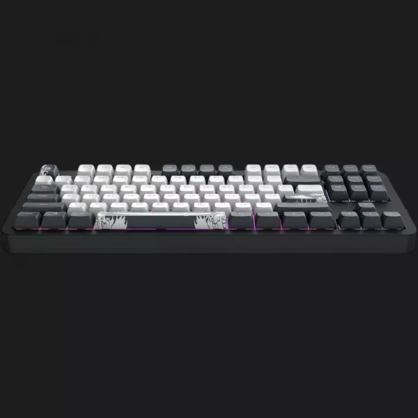 Клавіатура ігрова Dark Project ALU87 Bushido ENG/UA (Black/White) (UA)