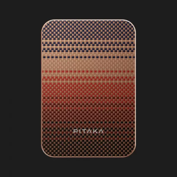 Зарядний пристрій Power Bank Pitaka Aramid Fiber Magnetic Qi2 (5000mAh) (Sunset)