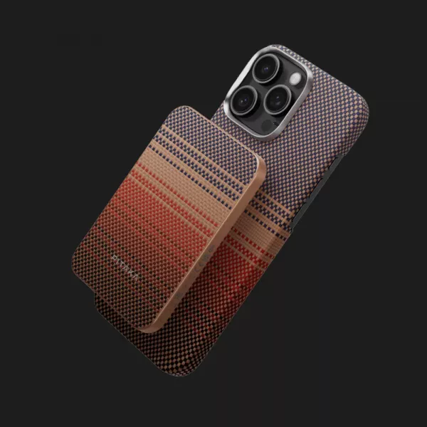 Зарядний пристрій Power Bank Pitaka Aramid Fiber Magnetic Qi2 (5000mAh) (Sunset)